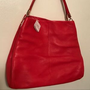 COACH PHOEBE HOBO BAG, HOT ORANGE